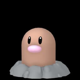 Diglett Pokemon team builder artwork